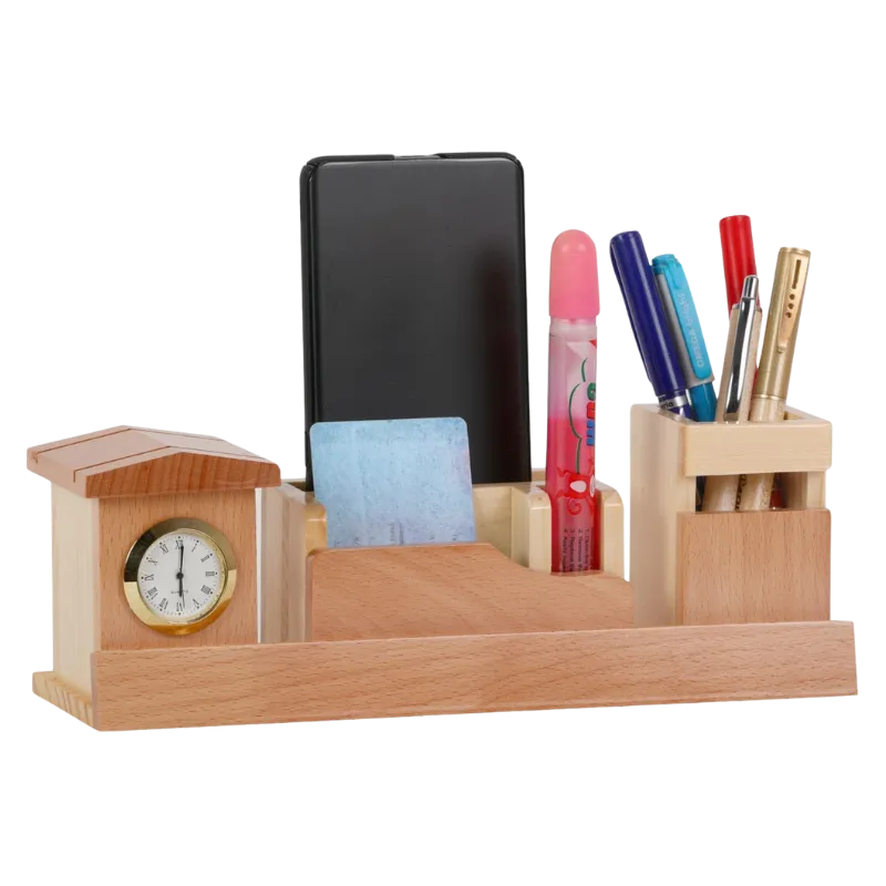 Timeless Wooden Desk Organizer