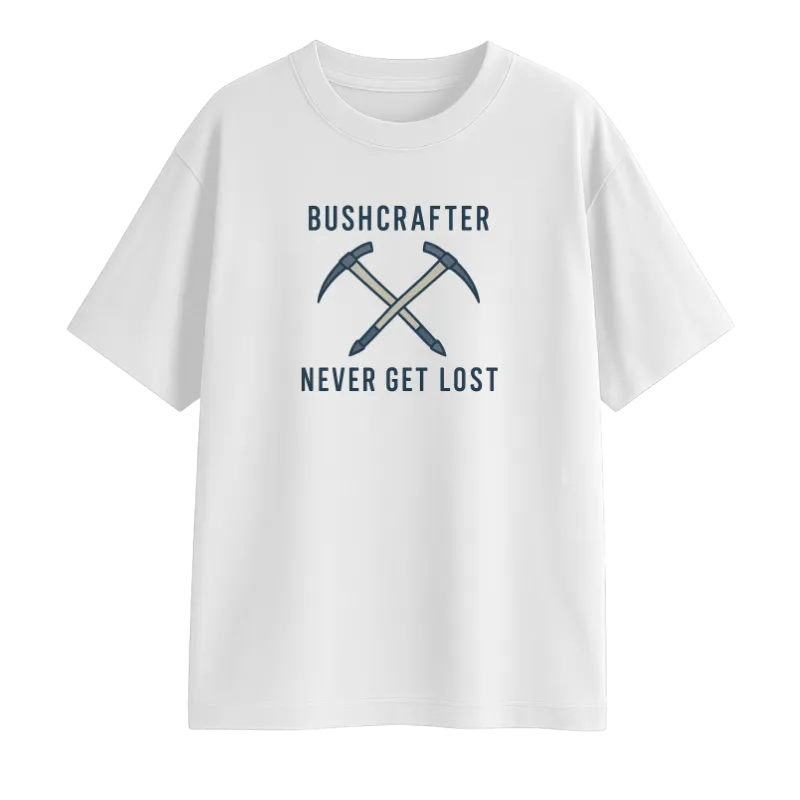 Bushcrafter  Never Get Lost  Oversized T-Shirt