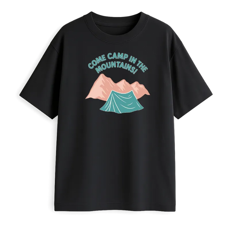 Come Camp In The Mountains! Oversized T-Shirt