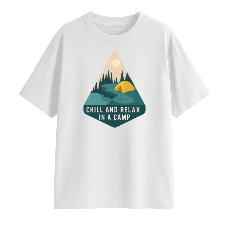 Chill And Relax In A Camp Oversized T-Shirt