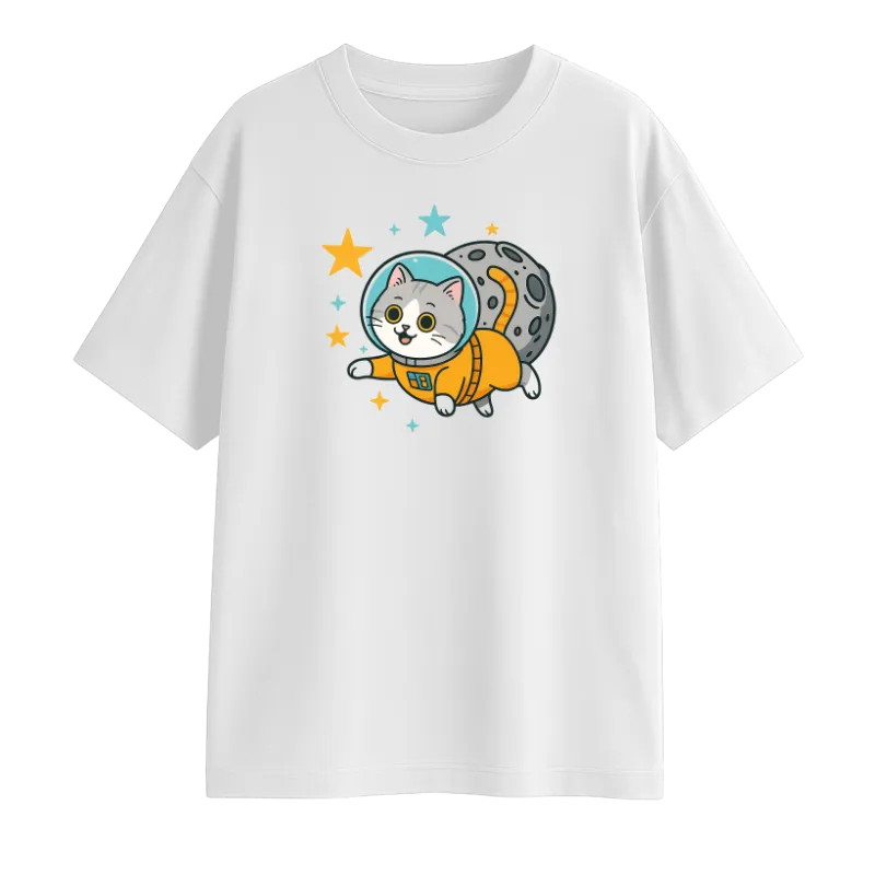 Space Cat Oversized T-Shirt
