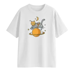 Space Cat Oversized T-Shirt