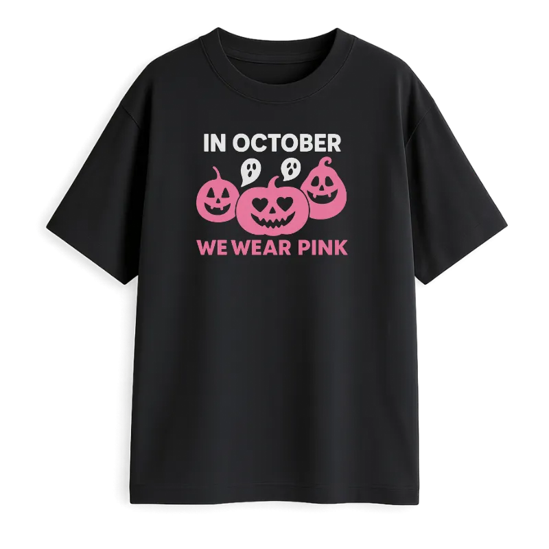 In October We Wear Pink Oversized T-Shirt