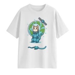 Space Cat Oversized T-Shirt
