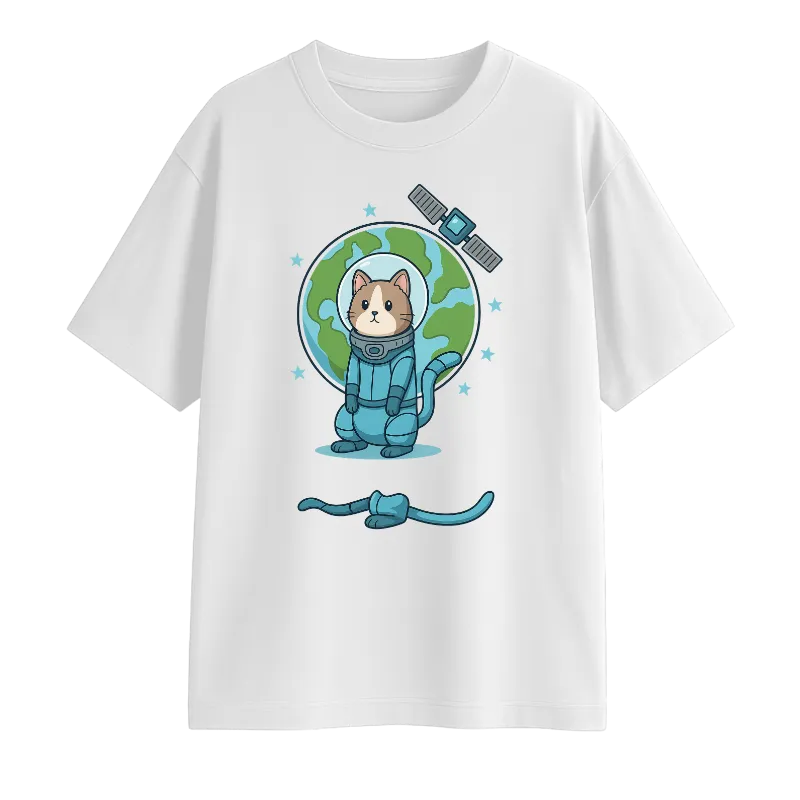 Space Cat Oversized T-Shirt