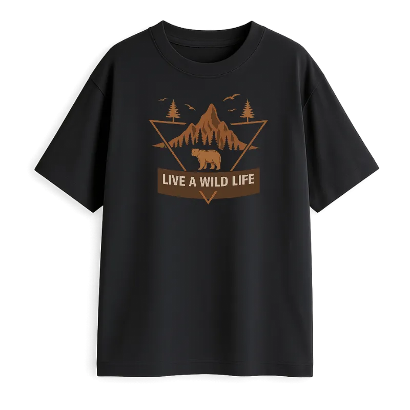 Live A Wild Life Oversized T-Shirt