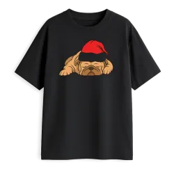 Santa Dog Oversized T-Shirt