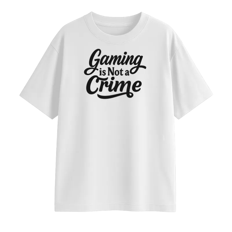 Gaming Is Not A Crime Oversized T-Shirt