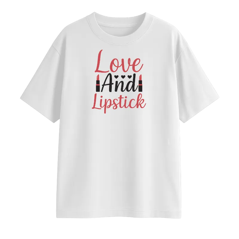 Love And Lipstick Oversized T-Shirt