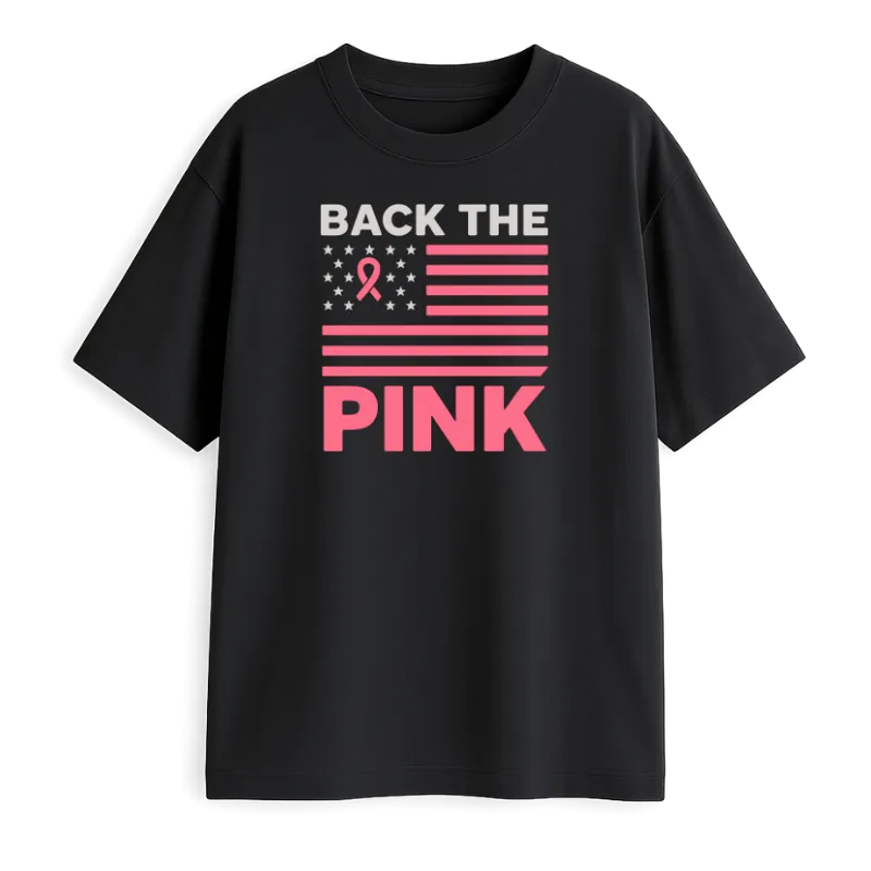 Back The Pink Oversized T-Shirt