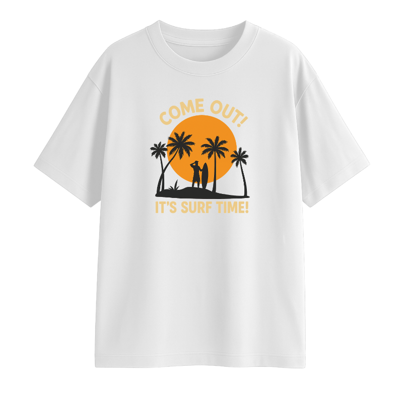 Come Out! It's Surf Time ! Oversized T-Shirt