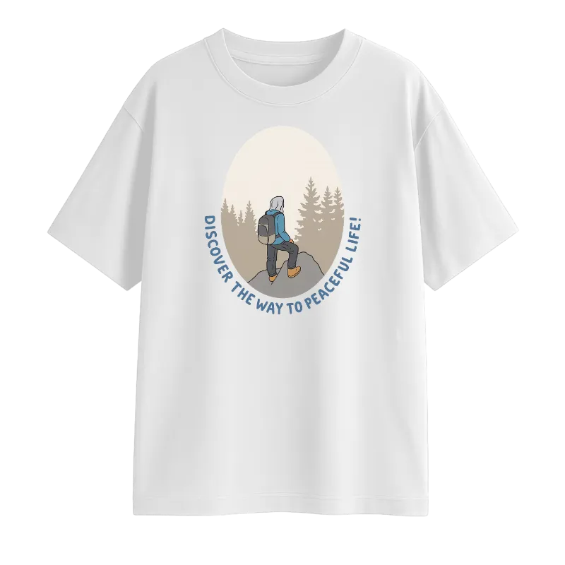 Discover The Way To Peaceful Life! Oversized T-Shirt