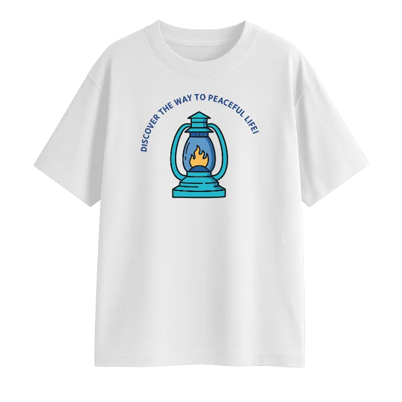 Discover The Way To Peaceful Life Oversized T-Shirt! Oversized T-Shirt
