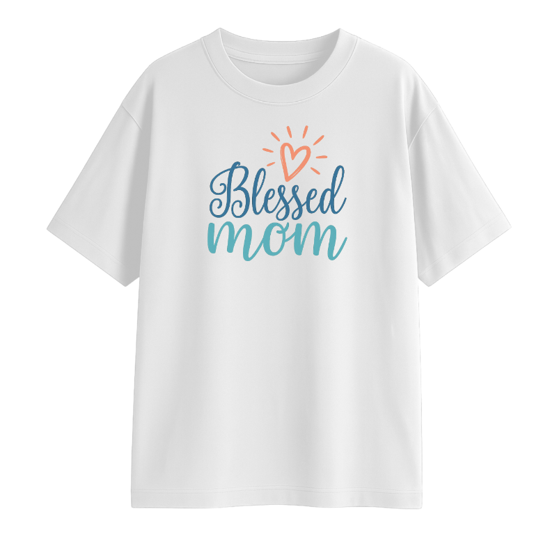 Blessed Mom Oversized T-Shirt