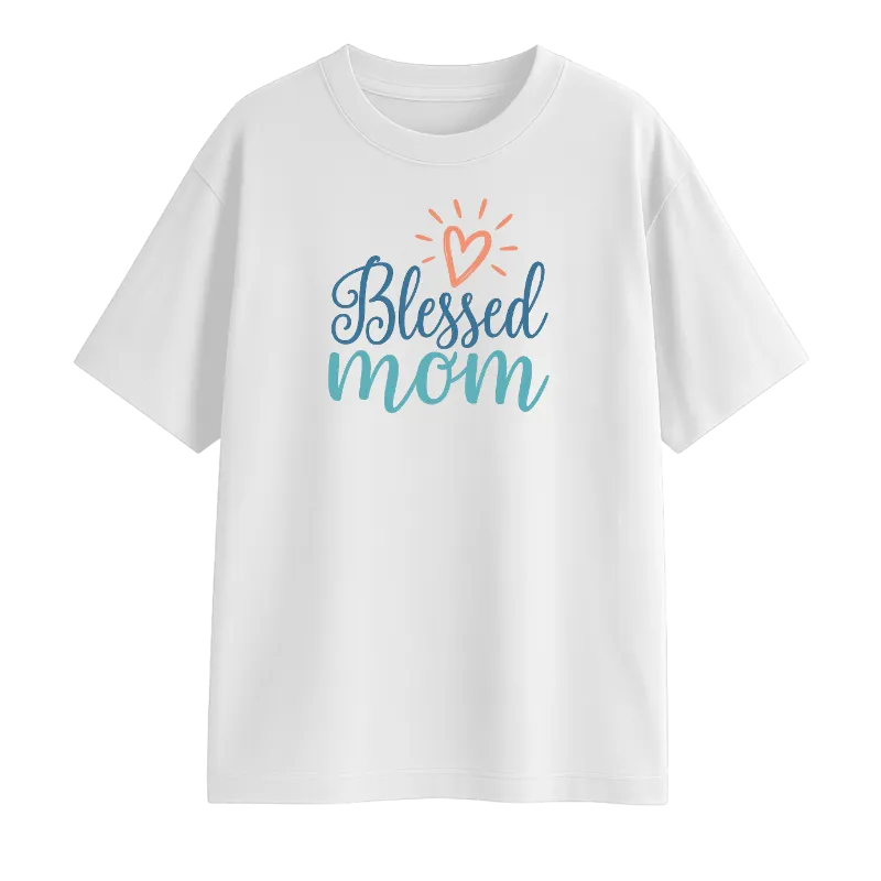 Blessed Mom Oversized T-Shirt