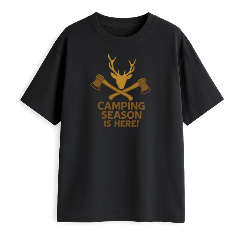 Camping Season Is Here ! Oversized T-Shirt