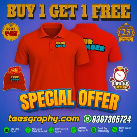 Special Offer Customized Deluxe Polo T-shirt
