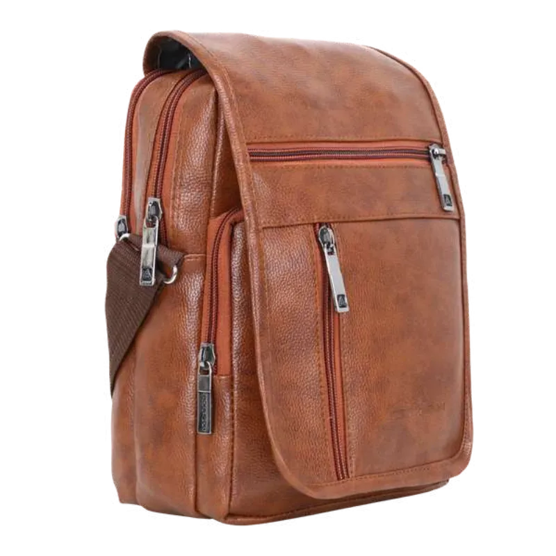Ruston Messenger Sling Bag (Brown)