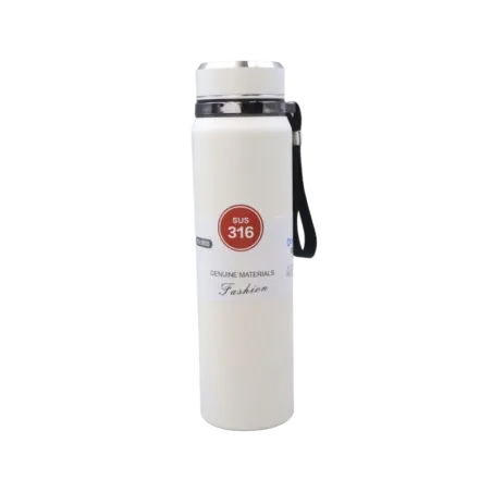 Work Well Stainless Desk Bottle (White)
