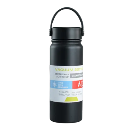 Desk Dazzle Stainless Water Bottle (Black)