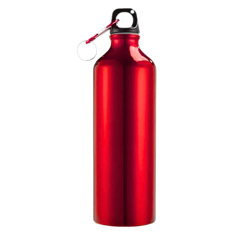 Aluminum Metal Glossy Bottle (Red)
