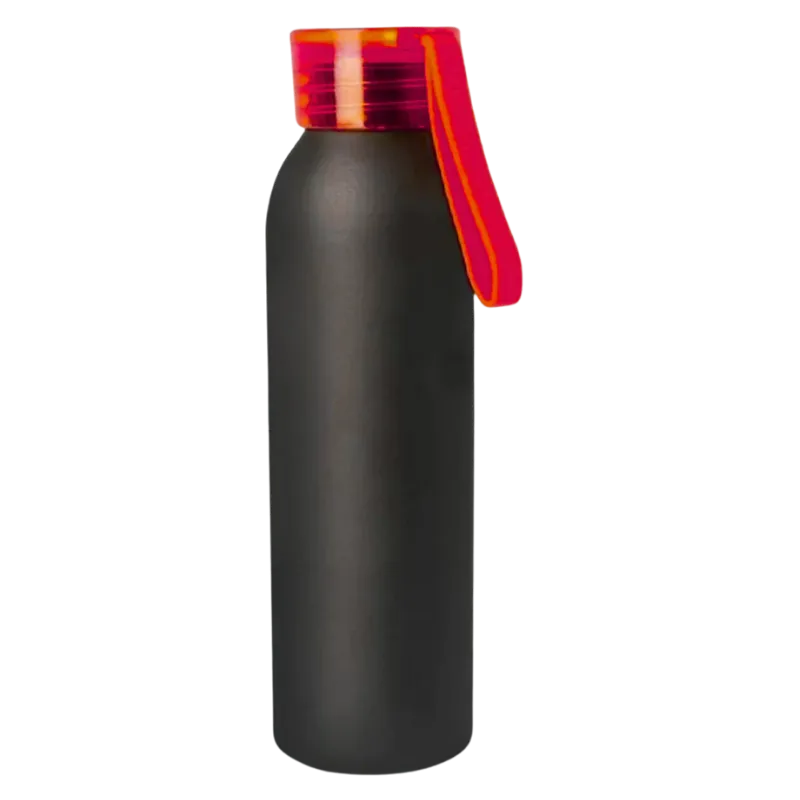 Aluminum Metal Bottle With Silicon Cap (Red)