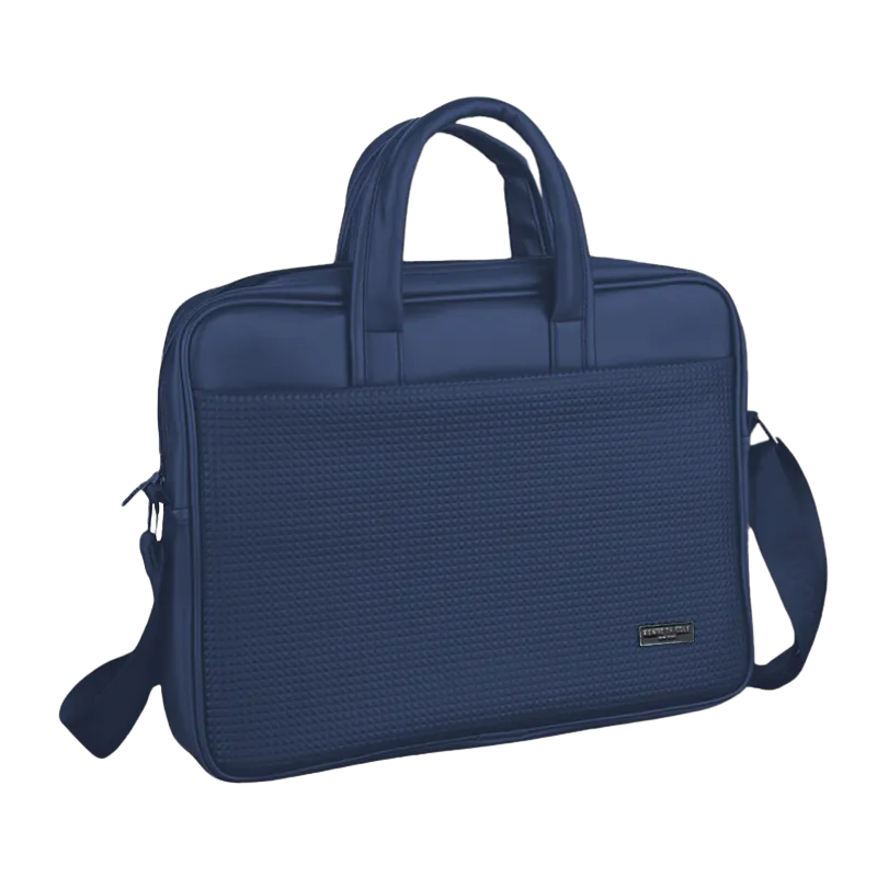 Kenneth Coal Pyramid Laptop Bag (Blue)