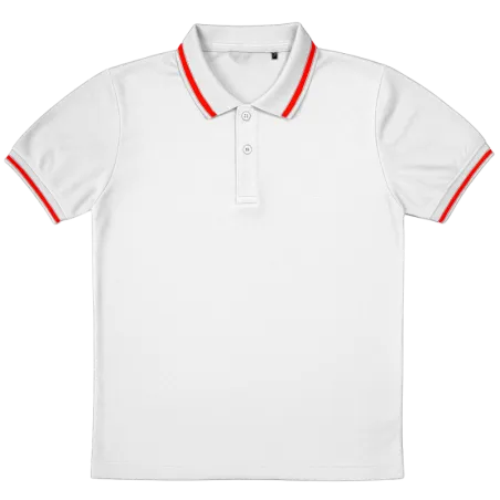 Customized Tuck Polo T-shirt (Red Tipping)
