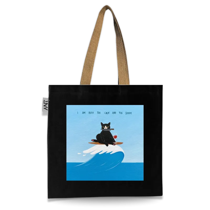 Iam Both Cat And The Storm Tote Bag
