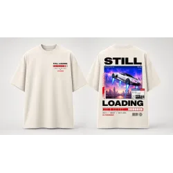 Still Loading Oversized T-Shirt Off-White - Front and Back