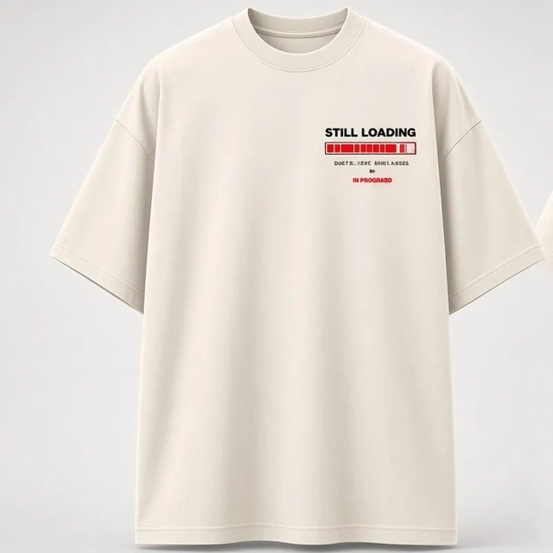 Still Loading Oversized T-Shirt Off-White - Front
