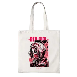 Red Girl Tote Bag