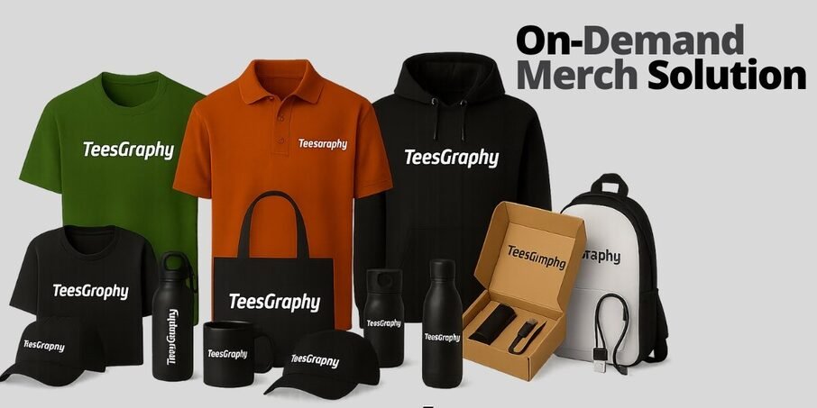 Print on demand fulfillment service banner by Teesgraphy