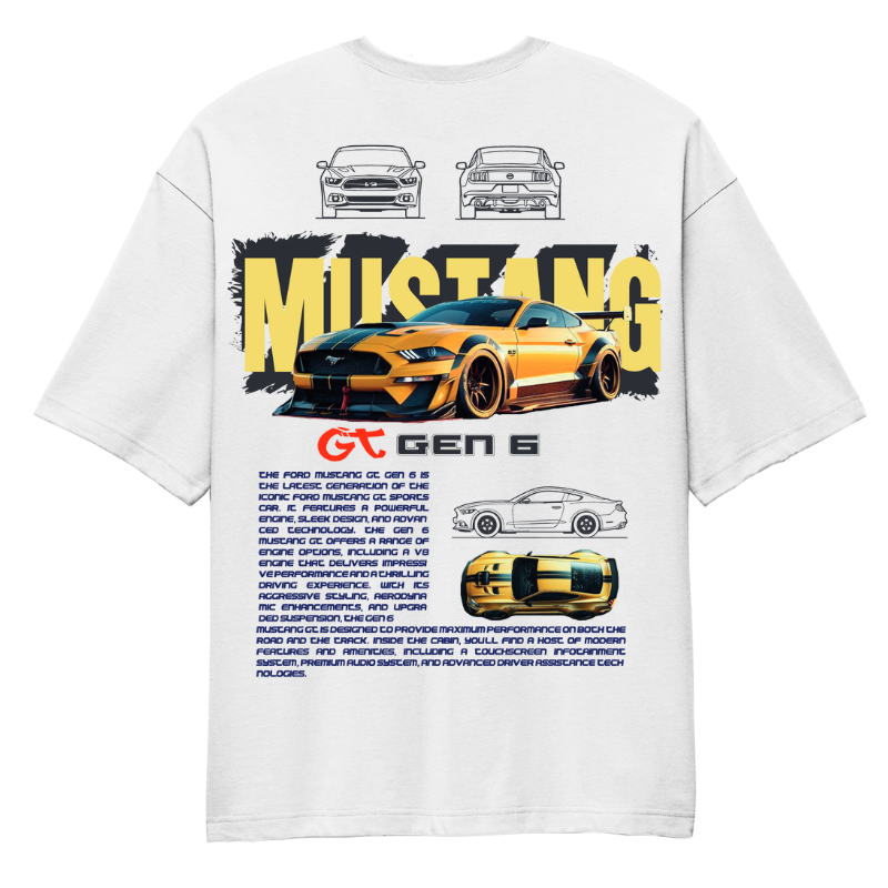 Sudadera Ford Mustang Camiseta Ford Mustang Tribar GT Para Hombre