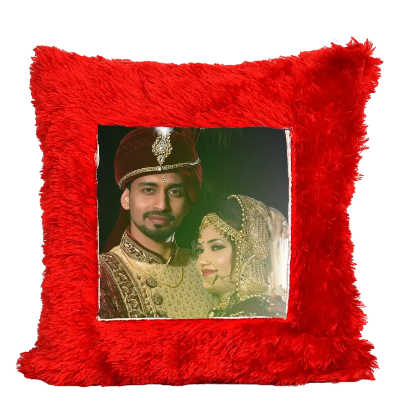 Marriage Customized Square Fur Pillows