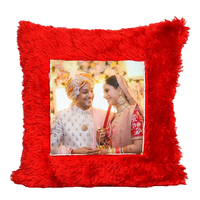 Marriage Customized Square Fur Pillows