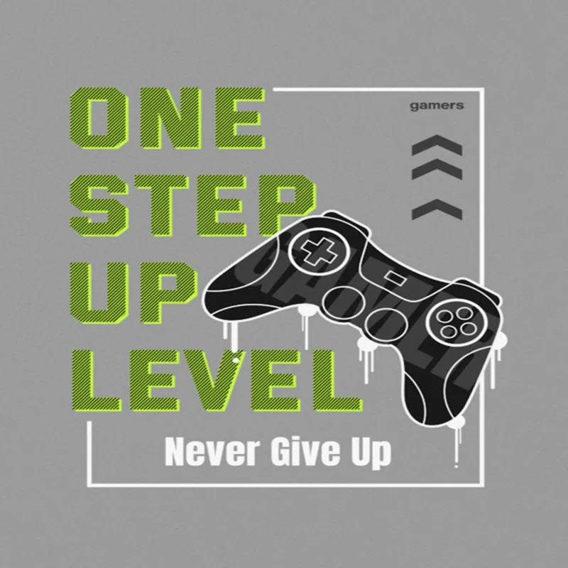 One Step Up Level Never Give Up A4 StickZing