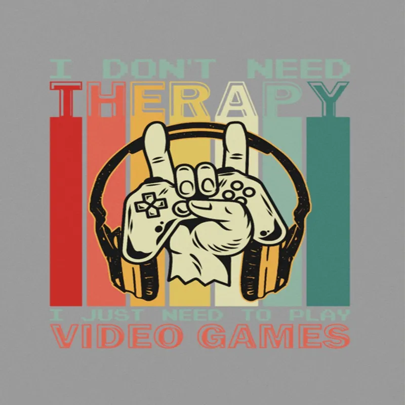 I Don't Need Theraphy I Just Need To Play Video Games A4 StickZing