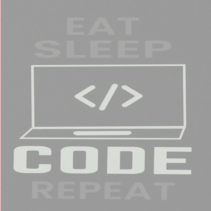 Eat Sleep Code Repeat A4 StickZing