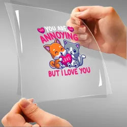 You Are Annoying But I Love You A4 StickZing