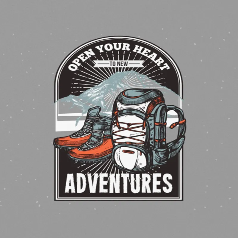 Open Your Heart To New Adventure A4 StickZing
