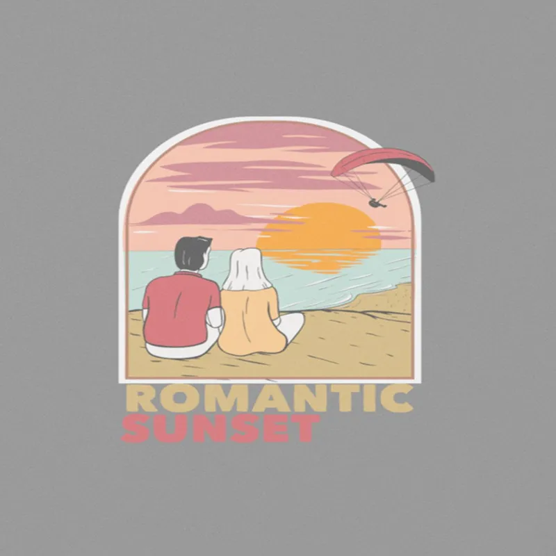 Romantic Sunset A4 StickZing