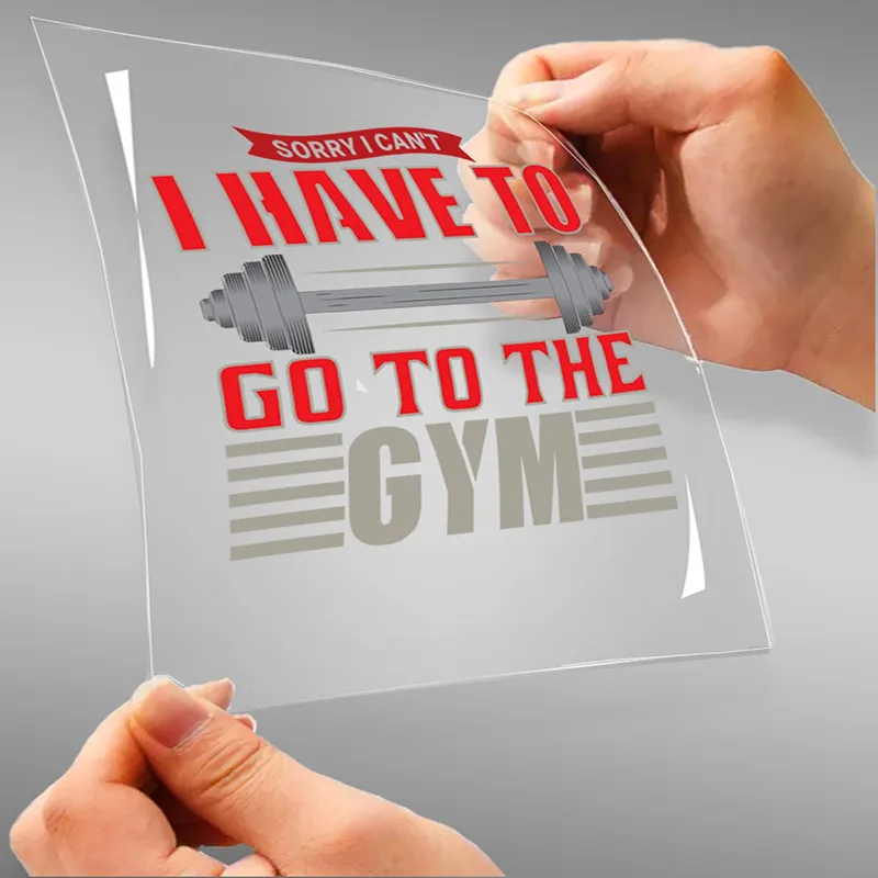 Sorry I Can't I Have To Go To The Gym A4 StickZing