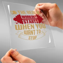 The Real Workout Starts When You Want To Stop A4 StickZing