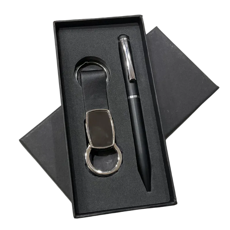 Team Emblem Key Chain And Pen Kit (Black)