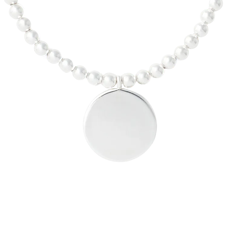 Customized Circle Pendant Bracelet