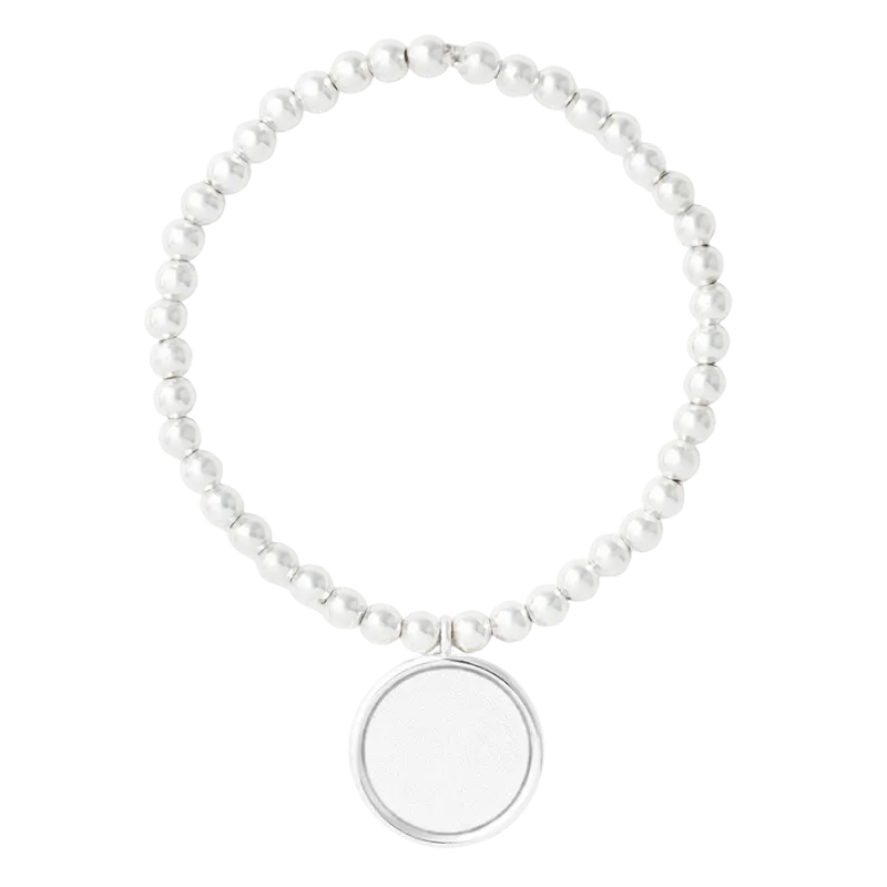 Customized Circle Pendant Bracelet