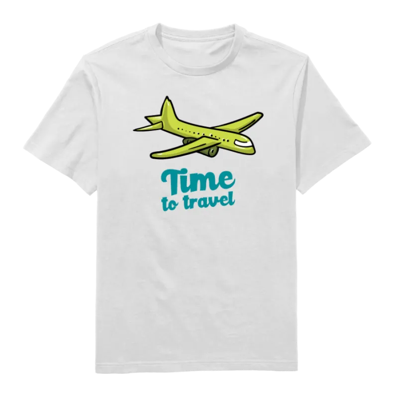 Time To Travel Round Neck T-Shirt