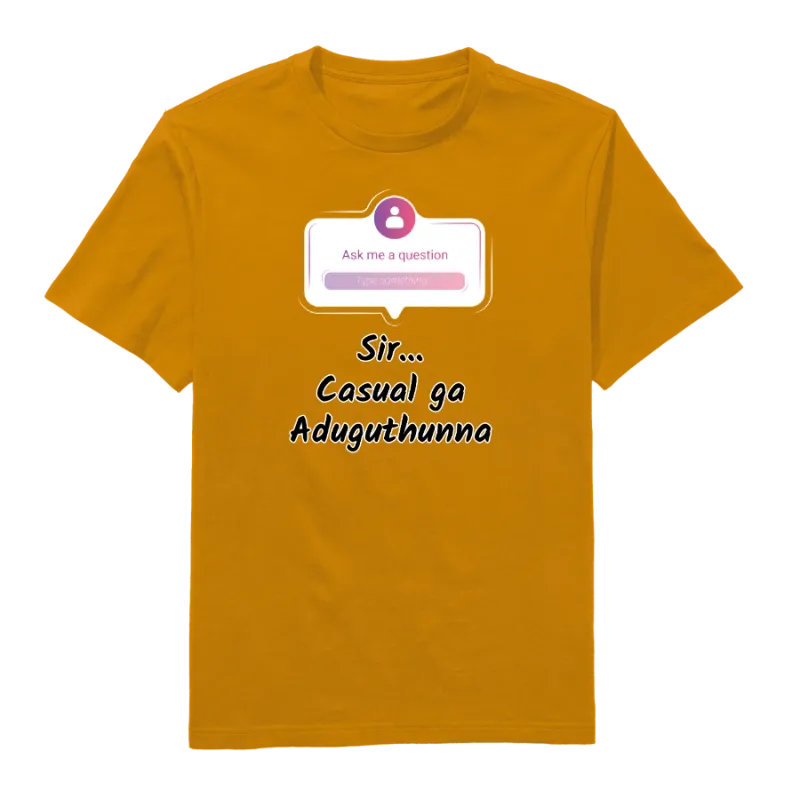 Sir Casual Ga Aduguthunna Round Neck T-Shirt