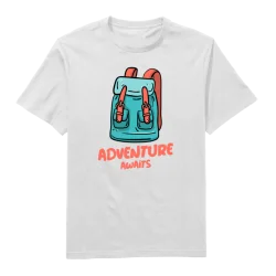 Adventure Awaits Round Neck T-Shirt